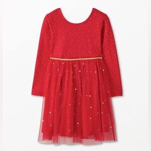 Hanna Andersson Red Super Soft Shimmer Skater Dress Size 2T